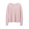 Serie DopaminaTejido Pesado Cepillado ~ Suéter de Punto de Seda y Cachemira Suave y Cómodo para Mujer, Jersey de Otoño e Invierno