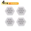 Juego de 4 Ruedas Universales Adhesivas Cajas de Almacenamiento para el Hogar, Cajas Organizadoras, Ruedas Universales de una Sola Bolita en el Fondo del Bote de Basura
