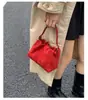 Nova Bolsa Saco Retrô de Grande Capacidade Outono/Inverno 2026 Design de Nicho Coreano Bolsa Transversal Moda Bolsa de Mão Pequena