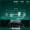 Pc acrílico transparente inastillable ensaladera tazón de fruta de loto tazón de fruta verdura plástico tazón de té lavabo tazón redondo