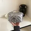 Bolso caja elegante de estilo coreano transfronterizo inspirado en Chanel, bolso cruzado de cadena nuevo y versátil de nicho para el transporte diario de estudiantes universitarios