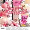 Set de Globos de Cumpleaños, Decoración para Fiesta de Cumpleaños de Novia en San Valentín, Globos de Papel de Aluminio, un Set Completo con un Toque de Lujo