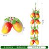 Brochetas de Fruta de Espuma Simulada Manzana Pimiento Decoración de Restaurante de Campo Estilo Pastoral Accesorios para Disparos Fruta Falsa Colgante