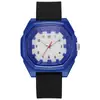 Nuevo Fabricante de Relojes Transfronterizos Venta al por Mayor Reloj Cuadrado de Cuarzo Reloj de Silicona para Estudiantes de Secundaria y Preparatoria Reloj para Hombre Precio Especial Dropshipping