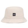 Zhenyueqi Sombrero de Pescador con Etiqueta de Cuero Nueva Sonriente para Primavera y Otoño para Hombres y Mujeres Street Todo Fósforo Sombrero de Cubo Protector Solar para Pareja