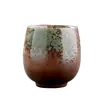 Esmalte de Flujo Cambio de Horno Taza Única Creativa Hecha a Mano Zen Retro Gres Japonés Taza de Té Grande Taza de Maestro Personalizada Venta al por Mayor