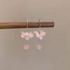 Pendientes de Borla con Flores Naranjas Frescas Estilo Retro Moda para Mujer, Pendientes Estilo Antiguo Hanfu, Tendencia en Pendientes de Diseño Nicho