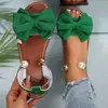 Sandalias Planas de Perlas de Verano 2026 de Comercio Exterior Transfronterizo Tallas Grandes para Mujer, Tallas 36-43, se pueden comprar al por mayor y enviar a través de Amazon TEMU