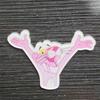 Broche acrílico de dibujos animados, lindo anime de One Piece, insignia de la Pantera Rosa Blanca Grande, accesorios para niños, parche para teléfono móvil