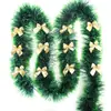 Decorações de Natal, Enfeites para Árvore de Natal, Fitas de Natal, Pontas de Árvore com Borda de Floco de Neve Verde Escuro, Decorações de Feriado para Jardim de Infância