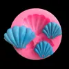 Molde de silicona de concha marina para hornear DIY utensilios para hornear molde para pastel fondant molde para pastel de flores decoración de pastel molde