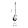 18/10 Colher de Martelo de Pedra Leve Talheres de Luxo 304 Colher de Aço Inoxidável Colher de Sopa de Cabeça Quadrada Colher de Jantar Espessada