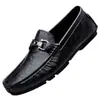 Zapatos de Frijol Estilo Caliente en Vivo para Hombre Piel Genuina Lujo Ligero Casual Zapatos de Cuero Slip-on Zapatos Perezosos para Conducir Hombre Suela Suave Mocasines