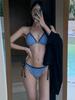 Nuevo traje de baño dividido femenino sexy chica hot puro bikini diseño de dos piezas sentido cuelga cuello transfronterizo una generación de cabello