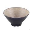 Melamina Patrón de Corteza Japonesa Sombrero de Bambú Tazón para Ramen Plástico Comercial Anticaída Porcelana de Imitación Tazón para Fideos de Res Fideos de Arroz Tazón Grande