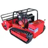Cortador de Grama a Diesel, Máquina de Capinar Agrícola Doméstica, Cortador de Grama Controlado Remotamente, Cortador de Grama Rastreado Totalmente Automático