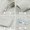 Suéter de Punto Polar de Alta Gama para Hombre 2026 Sudadera Holgada con Forro Polar y Media Cremallera Sudadera de Manga Larga
