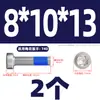 Tornillos de Acero Inoxidable 304 de Cabeza Baja Antiaflojamiento y Antichoque para Pegamento, Cabeza Delgada, Pegamento Azul Interno Torx M2M3-M8