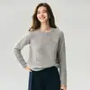 Fio Herbalife 26 Estilos ~ 25% Seda de Amora 75% Caxemira Suéter Tricô Feminino Gola Redonda Manga Raglan