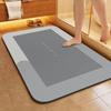 Alfombrilla absorbente de diatomeas para baño, antideslizante, de secado rápido, para entrada de casa
