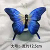Accesorio para el Cabello de Mariposa con Pluma Azul, Pasador Artificial, Tocado de Estilo Antiguo Hanfu, Accesorio para Sesión de Fotos de Disfraces Tradicionales, Peinado de Estilo Antiguo