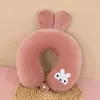 Almohada en Forma de U de Espuma Viscoelástica, Almohada de Viaje para el Cuello, Almohada para Dormir en Avión, Almohada para el Cuello, Almohada de Soporte Cervical para la Columna Vertebral, Almohada Portátil en Forma de U
