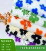 Fábrica en stock pequeño estampado de pelo de conejo 500g estampado de leopardo punto de leopardo tela de felpa cojín zapatos y sombreros ropa tela de felpa