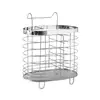 Caja de almacenamiento de acero inoxidable portapalillos de cocina jaula de palillos de pared estante multifuncional para palillos cuchillo y cuchara para el hogar