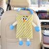 Porta Pañuelos para Respaldo de Asiento de Coche Caja de Pañuelos Divertida para Coche Colgante Monstruo de Dibujos Animados Decoración Interior de Coche