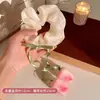 Estilo Pastoral Primavera y Verano Colgante Flor de Tulipán Anillo para el Cabello de Intestino Grande Cinta para el Cabello Dulce Linda Goma Elástica Cuerda para la Cabeza Mujer