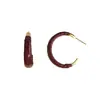 Pendientes de Cuero de Aguja Plateada Geométricos de Gama Alta Círculo Moda Simples Versátiles Pendientes de Nicho Elegantes Exagerados para Mujer