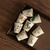 Juego de tazas de té de gres vintage con flores y pájaros, juego de té de cerámica, taza de maestro, taza de degustación de té, taza de invitado, traje de regalo compañero festivo