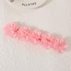 Nuevos accesorios para el cabello para niños, diadema de gasa con 5 flores, tocado para bebés recién nacidos europeos y americanos, venta al por mayor en Amazon