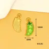 Pingentes criativos de frutas e grãos em estilo rústico com acessórios de liga metálica com gota de óleo para DIY