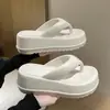 Chanclas de Nuevo Estilo 2025 para Mujer, Sandalias de Playa Casuales de Moda de Goma EVA Gruesa para Verano, Antideslizantes