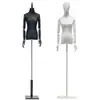 Maniquí de Vestido de Novia para Mujer de Medio Cuerpo Soporte de Exhibición en Ventana Cuerpo Humano Falso Maniquí Negro de Cuerpo Completo para Exhibición de Vestidos