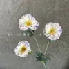 Flor de amapola artificial de EVA de 3 cabezas, estilo pastoral, arreglo floral para mesa de comedor de sala de estar, decoración de boda, arreglo de flores de seda