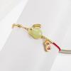 Año del Animal conejo suerte suerte moneda pulsera de cordón rojo diseño de temperamento retro sentido de diseño regalo para novia pulsera 2022 Nuevo