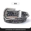 Suministro Exclusivo Transfronterizo de Elegantes Cinturones Decorativos de Perlas y Pedrería con Hebilla de Aleación, Accesorios de Cinturón de Alta Gama Estilo Punk Americano