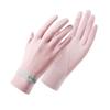 Guantes de Exterior Sensibles al Hielo Resistentes al Sol para Mujer, Verano, Delgados, Resistentes a los Rayos UV, Guantes de Conducir para Conductores, Dedos Expuestos, Guantes para Montar en Bicicleta Eléctrica