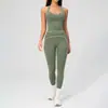 Nuevo conjunto deportivo cruzado de chaleco y shorts para yoga para mujer, ropa deportiva para fitness al aire libre y running, ropa de gimnasio para mujer