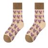 Calcetines Térmicos para Mujer Procesados y Personalizados, Calcetines Gruesos de Media Pantorrilla con Suela de Toalla para Otoño e Invierno, Calcetines de Piso Antipelusa y Antideslizantes