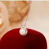 Colgante de Perla, Estilo Princesa Diana, Cadena de Lujo Ligero, Collar de Diseño Nicho, Collar de Suéter Estrellado, Regalo del Día de la Madre