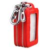 Venta directa al por mayor de fábrica funda de llave de coche general de cuero funda de llave de coche multifunción funda de llave con doble cremallera