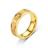 Moda Europea y Americana 2021 Anillo Romano Simple de Arco Interior Paso Corrosión Anillo Cruzado AliExpress Venta de Fabricante Fuente Transfronteriza