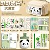 Estuche de Panda de Gran Capacidad Ins Estuche de Alto Valor Suministros Esenciales para el Inicio de Escuela Estuche para Niñas Papelería para Niños