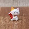 Micro paisagem desktop pequenos enfeites carro bonito bênção Gato resina artesanato carro console central decoração enfeites
