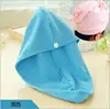 Touca Seca Cabelo Absorvente Cor Sólida Estilo Coreano Toalha Seca Cabelo Absorvente Secagem Rápida Outono e Inverno Banheiro Feminino Toalha Seca Cabelo Espessada Touca Seca para Banho