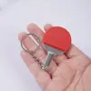 Mini Llavero Colgante de Raqueta de Metal Raqueta de Bádminton Raqueta de Tenis Club Pequeño Regalo Juguete de Raqueta Artificial
