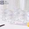 Taza de vidrio resistente al calor Glacier Tape con alto valor de color, taza para agua, jugo, bebida, cerveza, envío gratis de fábrica